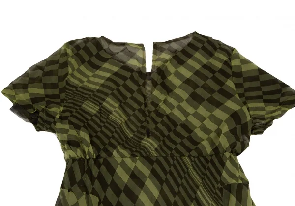 Unbranded Camo Checker Reversible Dress K-124583_014