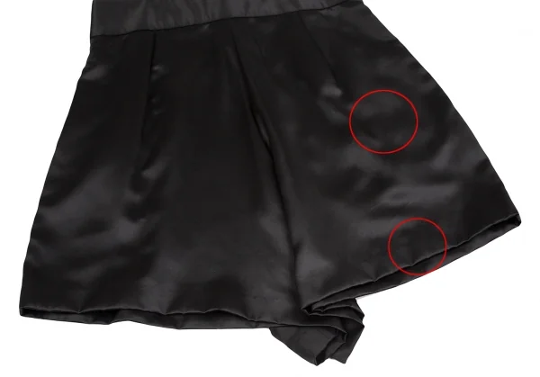 COMME des GARCONS Silk Satin Shoulder Wide Shorts K-124589_011