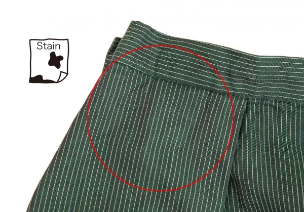 ISSEY MIYAKE HaaT Curve Switching Pinstripe Tuck Skirt K-124599_011
