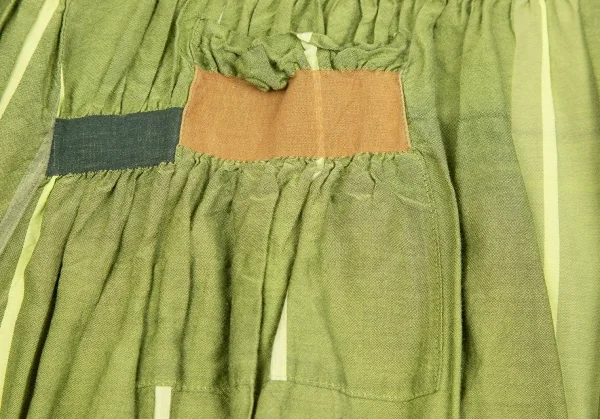 ISSEY MIYAKE HaaT Pasting Tape Gathered Design Skirt K-124600_013