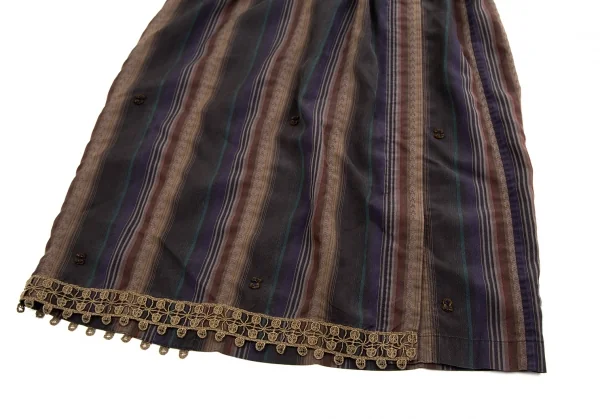 ISSEY MIYAKE HaaT Lace Pasted Stripe Skirt K-124601_005