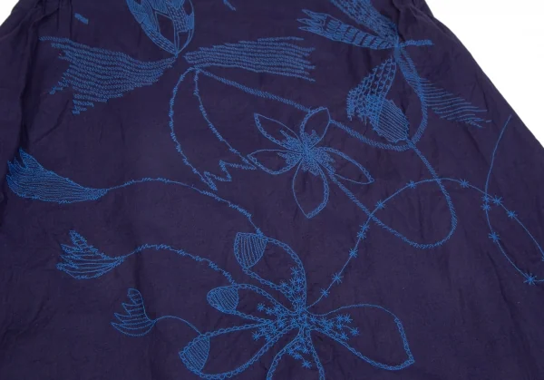 ISSEY MIYAKE HaaT Floral Embroidery Apron Skirt K-124602_011