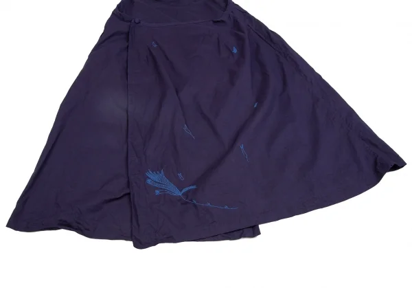 ISSEY MIYAKE HaaT Floral Embroidery Apron Skirt K-124602_015