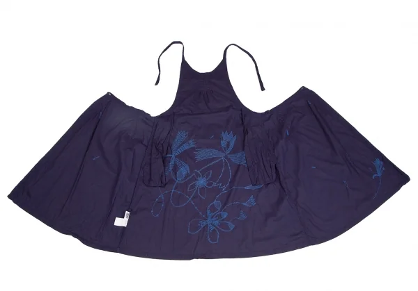ISSEY MIYAKE HaaT Floral Embroidery Apron Skirt K-124602_017