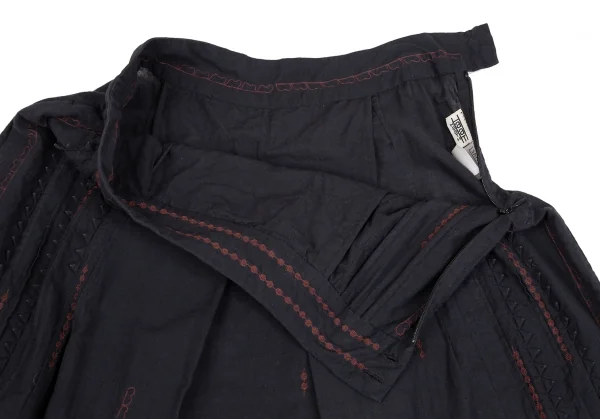 ISSEY MIYAKE HaaT Allover Embroidery Skirt K-124604_004