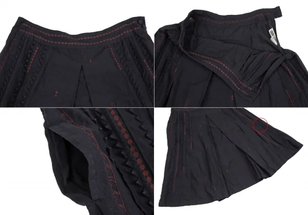 ISSEY MIYAKE HaaT Allover Embroidery Shirt & Skirt K-124605_013