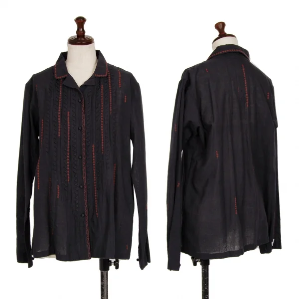 ISSEY MIYAKE HaaT Allover Embroidery Shirt & Skirt K-124605_002