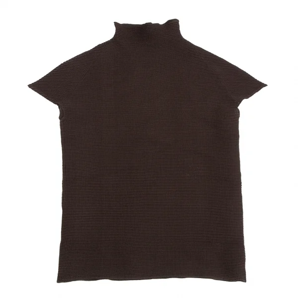 Unbranded Stretch Pleated Turtleneck T Shirt K-124609_002