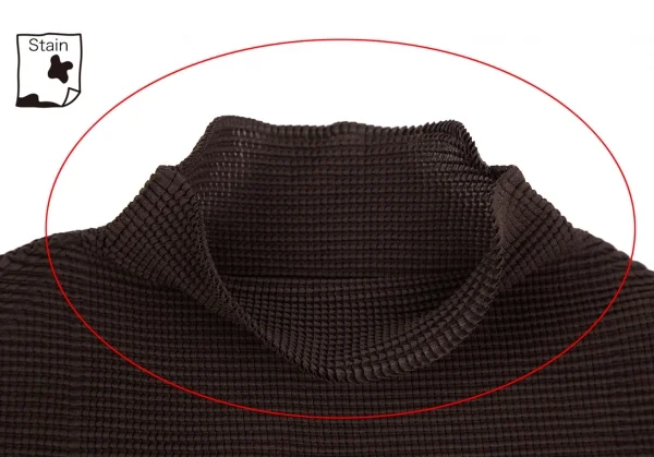 Unbranded Stretch Pleated Turtleneck T Shirt K-124609_005