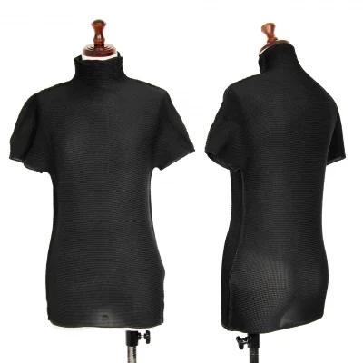 ISSEY MIYAKE me Stretch Pleated Turtleneck T Shirt