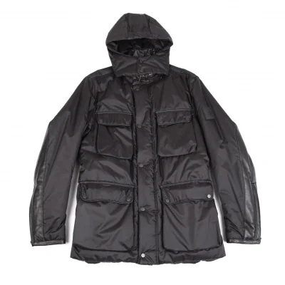 BelStaff Silver Label Leather Switching Padding Parka