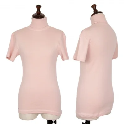 Mademoiselle NON NON Point Embroidery Roll-neck T-shirt