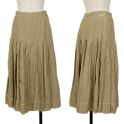 Mademoiselle NON NON Hem Taped Pleats Skirt