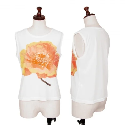 HIROKO KOSHINO Floral Printed Stretch Sleeveless Top