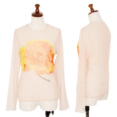 HIROKO KOSHINO Floral Printed Mesh T Shirt