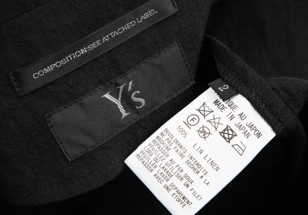 Y's Linen Pocket Design Long Jacket K-124677_015