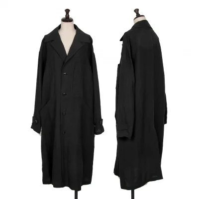 Y's Linen Pocket Design Long Jacket