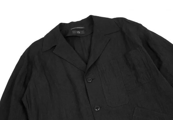 Y's Linen Pocket Design Long Jacket K-124677_003