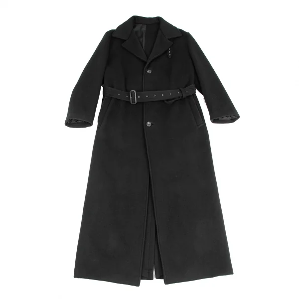 Yohji Yamamoto FEMME Melton Wool Slit Coat K-124679_002