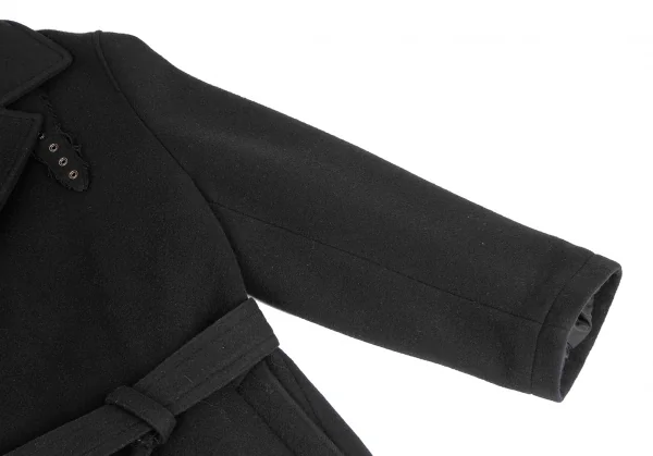 Yohji Yamamoto FEMME Melton Wool Slit Coat K-124679_007