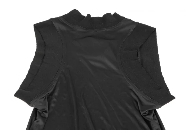 Yohji Yamamoto FEMME Rib Switching Poly Dress K-124680_010