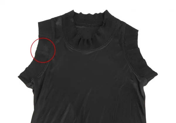 Yohji Yamamoto FEMME Rib Switching Poly Dress K-124680_003