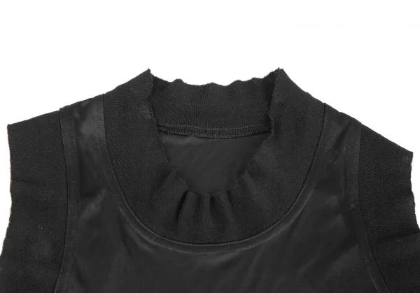 Yohji Yamamoto FEMME Rib Switching Poly Dress K-124680_005