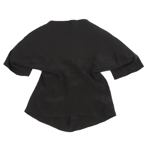 Yohji Yamamoto FEMME Silk Back Open Blouse  K-124681_002