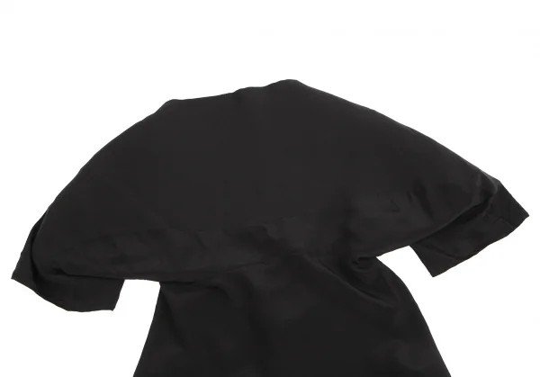 Yohji Yamamoto FEMME Silk Back Open Blouse  K-124681_003