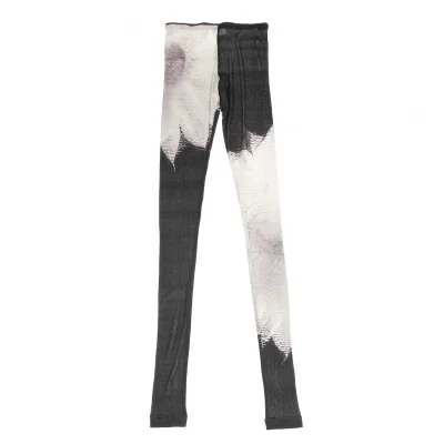 Yohji Yamamoto FEMME Graphic Printed Mesh Leggings