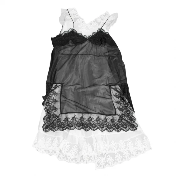 COMME des GARCONS Layered Lace Wrap Dress K-124686_011