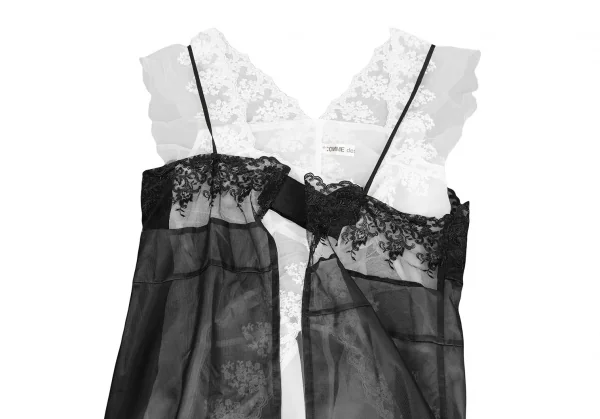 COMME des GARCONS Layered Lace Wrap Dress K-124686_003