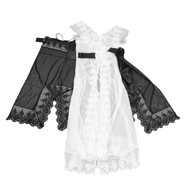 COMME des GARCONS Layered Lace Wrap Dress K-124686_007