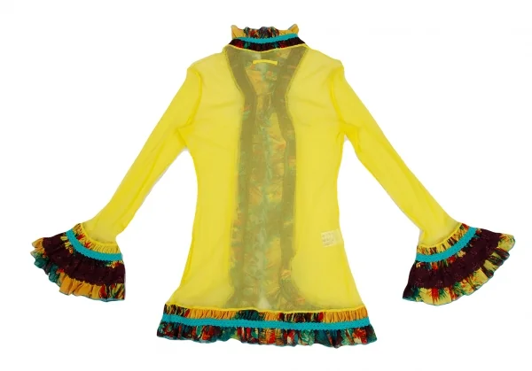 Jean Paul GAULTIER FEMME Frill Switching Mesh Cardigan K-124687_011
