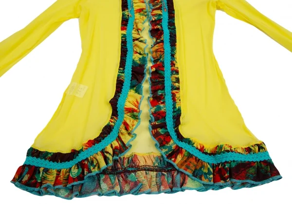 Jean Paul GAULTIER FEMME Frill Switching Mesh Cardigan K-124687_008