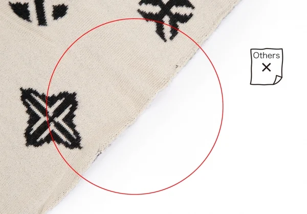 Yohji Yamamoto FEMME YY Monogram Jacquard Knit Stole K-124690_005