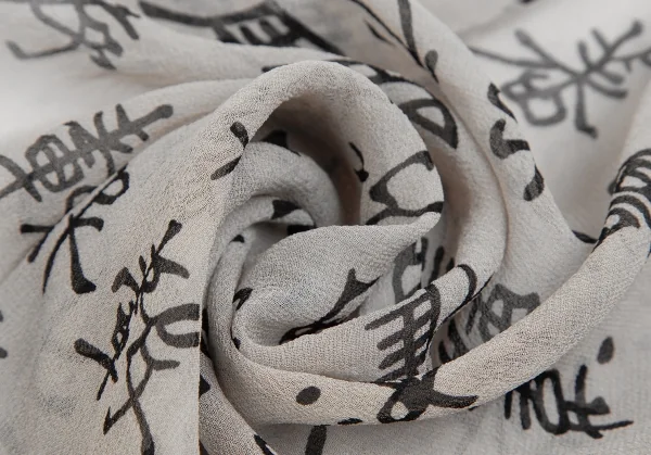 Unbranded Kanji Printed Stole K-124691_008
