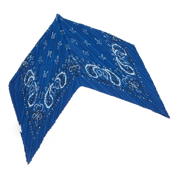 PLEATS PLEASE Paisley Printed Bandana Stole K-124692_002