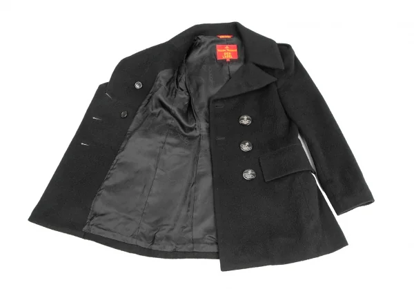 Vivienne Westwood Red Label Angora Blend Wool Tuck Coat K-124694_011