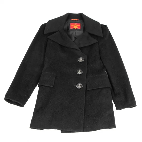 Vivienne Westwood Red Label Angora Blend Wool Tuck Coat K-124694_002