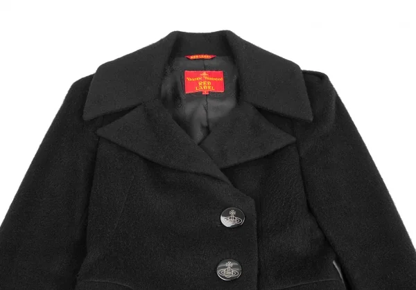 Vivienne Westwood Red Label Angora Blend Wool Tuck Coat K-124694_003