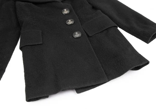 Vivienne Westwood Red Label Angora Blend Wool Tuck Coat K-124694_009