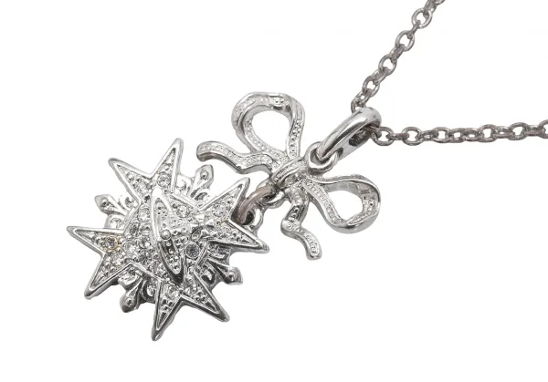 Vivienne Westwood Rhinestone Emblem Orb Necklace K-124702_004
