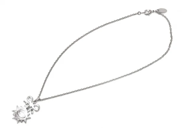 Vivienne Westwood Rhinestone Emblem Orb Necklace K-124702_005