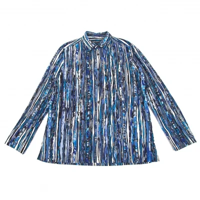 ISSEY MIYAKE MEN Printed Long Sleeve Shirt