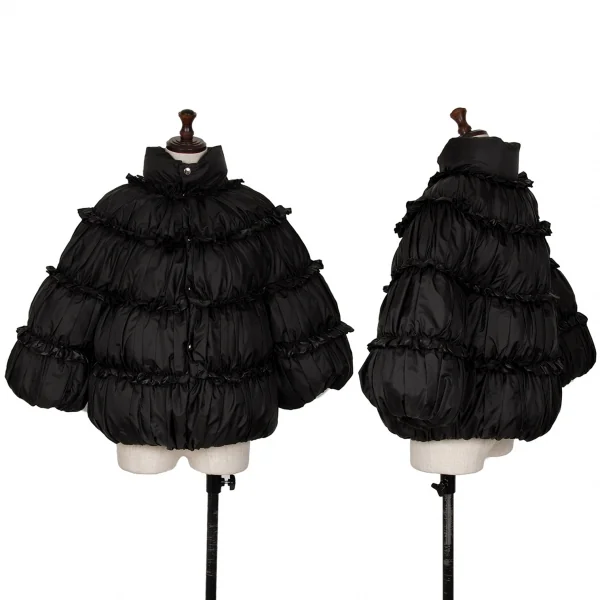 noir kei ninomiya Frill Gather Down Jacket Black S K-124734_001