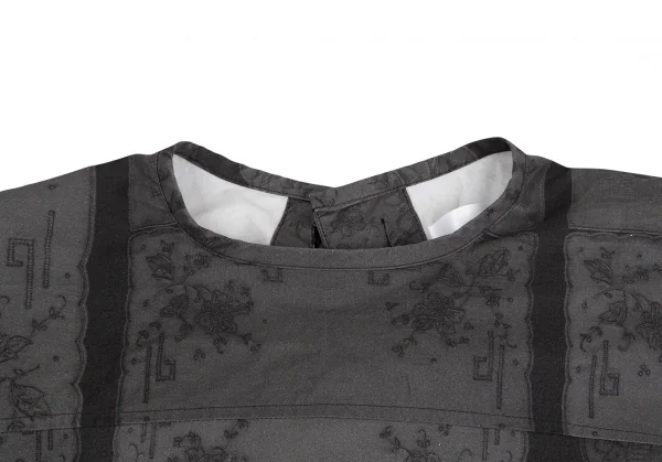 tao Lace Printed Back Open Blouse K-124736_003