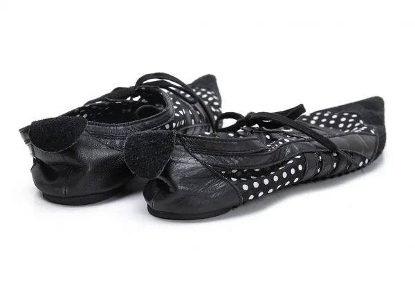 JUNYA WATANABE COMME des GARCONS Leather Switching Dot Shoes K-124739_010