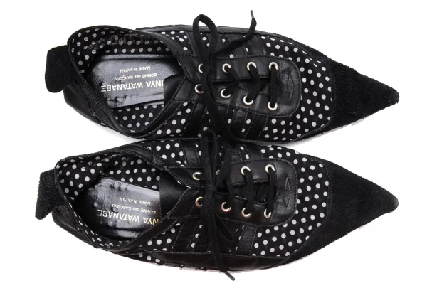 JUNYA WATANABE COMME des GARCONS Leather Switching Dot Shoes K-124739_002