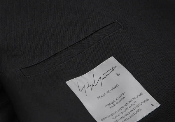 Yohji Yamamoto POUR HOMME Wool Gaba Drape Coat K-124740_016